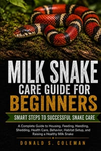 Milk Snake Care Guide for Beginners: A Complete Guide to Housing, Feeding, Handling, Shedding, Health Care, Behavior, Habitat Setup, and Raising a Hea cover
