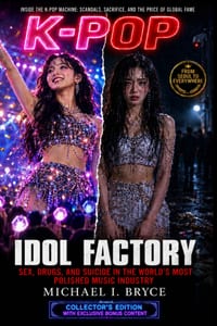 Inside the K-Pop Machine. Scandals, Sacrifice, and the Price of Global Fame: IDOL FACTORY - COLLECTOR'S EDITION: Sex, Drugs, and Suicide in the World' cover