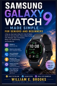 Samsung Galaxy Watch9 Made Simple for Seniors and Beginners: A Step-by-Step Guide to Wear OS 7, One UI 9 Watch, Gemini AI, Samsung Health, Fitness & S cover
