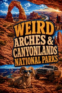 Weird Arches & Canyonlands National Parks: Off-Road Trails, Mountain-Bike Routes, Walking Adventures & Strange Stories from Moab's Red-Rock Country cover