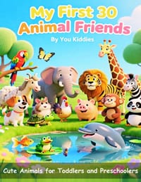My First 30 Animal Friends: Cute Animals for Toddlers and Preschoolers cover