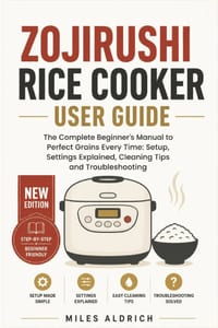 Zojirushi Rice Cooker User Guide: The Complete Beginner's Manual to Perfect Grains Every Time: Setup, Settings Explained, Cleaning Tips and Troublesho cover
