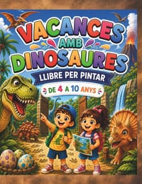 Vacances amb dinosaures: Llibre per pintar cover