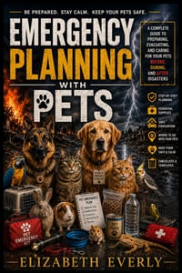 Emergency Planning with Pets: A Practical Guide to Preparing Pet Food, Carriers, Records, Supplies, and Evacuation Plans for Emergencies cover