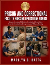 Prison and Correctional Facility Nursing Operations Manual: Intake Screening, Medication Continuity, Chronic Care, Security Coordination, Emergencies, cover
