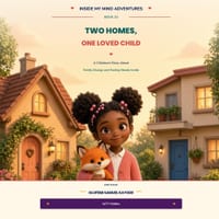 Two Homes, One Loved Child: A Children's Story About Family Change and Feeling Steady Inside cover