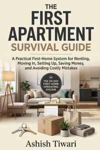The First Apartment Survival Guide: A Practical First-Home System for Renting, Moving In, Setting Up, Saving Money, and Avoiding Costly Mistakes The 3 cover