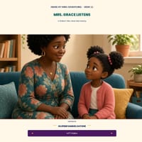 Mrs. Grace Listens.: A Children's Story About Safe Listening and Finding Someone Who Hears You cover