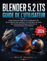 Blender 5.2 LTS Guide De L'utilisateur: Guide étape par étape de la modélisation 3D, de la sculpture, des matériaux, de l'animation, du rendu, des noe cover