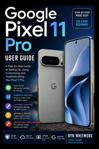 Google Pixel 11 Pro User Guide: A Step-by-Step Guide to Setting Up, Using, Customizing, and Troubleshooting Your Pixel 11 Pro cover