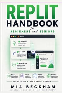 Updated Replit Handbook for Beginners and Seniors: A Simple Guide to Building Websites, Apps, and Software with Artificial Intelligence cover