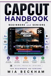 Updated CapCut Handbook for Beginners and Seniors: A Simple Guide to Editing Videos, Adding Effects, Creating Captions, and Making Better Content cover