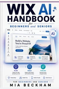 Updated Wix AI Handbook for Beginners and Seniors: A Simple Guide to Building Websites, Adding Content, and Creating an Online Presence cover