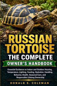 The Complete Russian Tortoise Owner's Handbook: Essential Guidance on Indoor and Outdoor Housing, Temperature, Lighting, Feeding, Hydration, Handling, cover