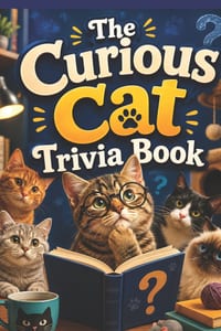 The Curious Cat Trivia Book: The Ultimate Large Print Cat Trivia Book and Feline Facts for Adults & Seniors cover