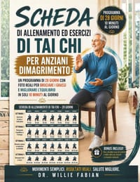 Scheda di Allenamento ed Esercizi di Tai Chi per Anziani Dimagrimento: Un Programma Di 28 Giorni Con Foto Reali Per Bruciare I Grassi E Migliorare L'e cover