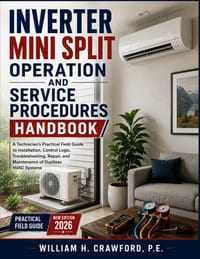 Inverter Mini Split Operation and Service Procedures Handbook: A Technician's Practical Field Guide to Installation, Control Logic, Troubleshooting, R cover