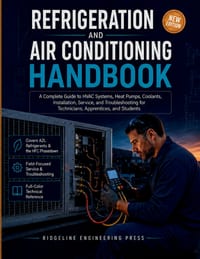 Refrigeration and Air Conditioning Handbook: A Complete Guide to HVAC Systems, Heat Pumps, Coolants, Installation, Service, and Troubleshooting for Te cover