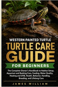Western Painted Turtle Care Guide for Beginners: The Complete Owner's Handbook to Habitat Setup, Aquarium and Basking Care, Feeding, Water Quality, He cover