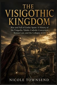 The Visigothic Kingdom: Rise and Fall of Gothic Spain: A History of the Visigoths, Toledo, Catholic Conversion, Roman Law, and the Collapse of 711 cover