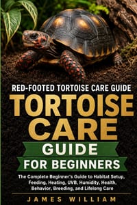 Red-Footed Tortoise Care Guide: The Complete Beginner's Guide to Habitat Setup, Feeding, Heating, UVB, Humidity, Health, Behavior, Breeding, and Lifel cover