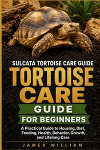 Sulcata Tortoise Care Guide for Beginners: A Practical Guide to Housing, Diet, Feeding, Health, Behavior, Growth, and Lifelong Care cover
