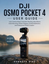 Dji Osmo Pocket 4 User Guide: Learn Camera Setup, Cinematic Shooting, Slow Motion, Audio Recording, Master Vlogging, Gimbal Stabilization, and Profess cover