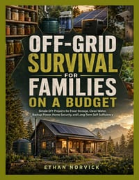 Off-Grid Survival for Families on a Budget: Simple DIY Projects for Food Storage, Clean Water, Backup Power, Home Security, and Long-Term Self-Suffici cover