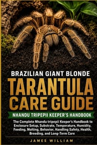 Brazilian Giant Blonde Tarantula Care Guide: The Complete Nhandu tripepii Keeper's Handbook to Enclosure Setup, Substrate, Temperature, Humidity, Feed cover