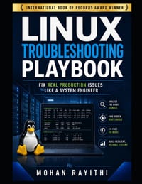 Linux Troubleshooting Playbook: Fix Real Production Issues Like a System Engineer cover