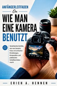 ANFÄNGERLEITFADEN On WIE MAN EINE KAMERA BENUTZT: Vereinfachte Schritte, wie man bessere Fotos mit einfachen Einstellungen, Komposition und praktische cover