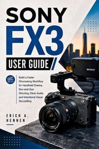 Sony FX3 User Guide: Build a Faster Filmmaking Workflow for Handheld Cinema, Run-and-Gun Shooting, Clean Audio, and Intentional Visual Storytelling cover