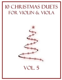 10 Christmas Duets for Violin and Viola: Vol. 5 cover