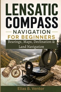 Lensatic Compass Navigation for Beginners: Bearings, Maps, Declination & Land Navigation cover