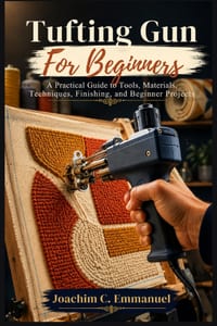 Tufting Gun For Beginners: A Practical Guide to Tools, Materials, Techniques, Finishing, and Beginner Projects cover