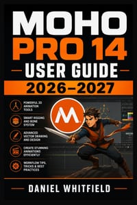 Moho Pro 14 User Guide 2026-2027: Master 2D Character Animation, Bone Rigging, Vector Drawing, Smart Controls, Timeline Editing, Lip Sync, Effects, Re cover