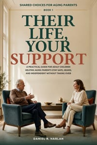 Their Life, Your Support: A Practical Guide for Adult Children Helping Aging Parents Stay Safe, Heard, and Independent Without Taking Over cover