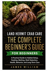 Land Hermit Crab Care: The Complete Beginner's Guide: A Practical Guide to Habitat Setup, Feeding, Molting, Shell Selection, Health, Behavior, and Lon cover