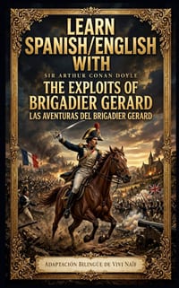 Learn Spanish/English with Arthur Conan Doyle The Exploits of Brigadier Gerard: adaptacion bilingue de Vivi Naif cover