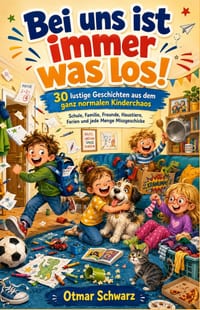 Bei uns ist immer was los!: 30 lustige Geschichten aus dem ganz normalen Kinderchaos cover