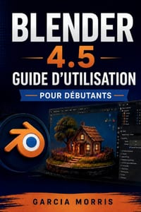 Blender 4.5 Guide d'Utilisationpourdébutants: Créer des ressources numériques avec des flux de travail pratiques pour la conception de scènes, les mat cover