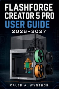 Flashforge Creator 5 Pro User Guide 2026-2027: A Practical Manual for Setup, Configuration, Filament Management, Calibration, Maintenance, Troubleshoo cover