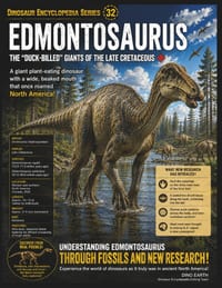 Dinosaur Encyclopedia Series Vol.32 Edmontosaurus Encyclopedia: Fossils and New Research Reveal a Giant Herbivorous Dinosaur of the Late Cretaceous cover