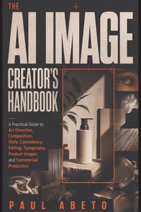 The AI Image Creator's Handbook: A Practical Guide to Art Direction, Composition, Style, Consistency, Editing, Typography, Product Images, and Commerc cover
