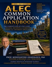 Alec Common Application Handbook(tm): The Complete Step-by-Step Guide to Building, Reviewing & Submitting a Strong U.S. University Application cover