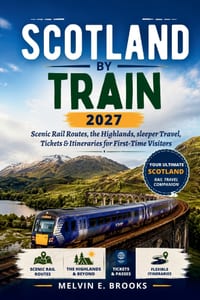 Scotland by Train 2027: Scenic Rail Routes, the Highlands, Sleeper Travel, Tickets & Itineraries for First-Time Visitors cover