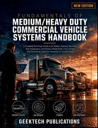 Fundamentals of Medium/Heavy Duty Commercial Vehicle Systems Handbook: A Complete Technician Guide to Air Brakes, Steering Geometry, Axle Suspensions, cover