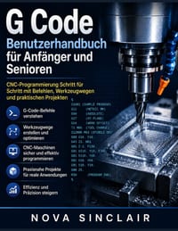 G Code Benutzerhandbuch für Anfänger und Senioren: CNC-Programmierung Schritt für Schritt mit Befehlen, Werkzeugwegen und praktischen Projekten cover