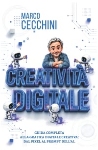Creatività Digitale: Guida completa alla grafica digitale creativa: dal Pixel al Prompt dell'AI. Edizione Paperback b/n. cover