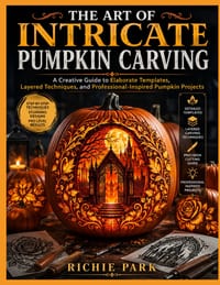 The Art of Intricate Pumpkin Carving: A Creative Guide to Elaborate Templates, Layered Techniques, and Professional-Inspired Pumpkin Projects cover